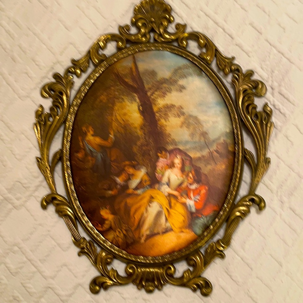 Vintage decorative.Italy, “picnic.